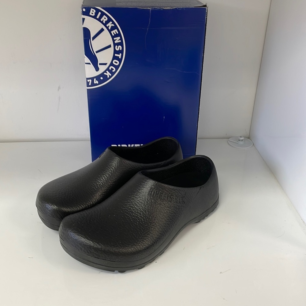 Birkenstock Black Slip-On Work Clogs